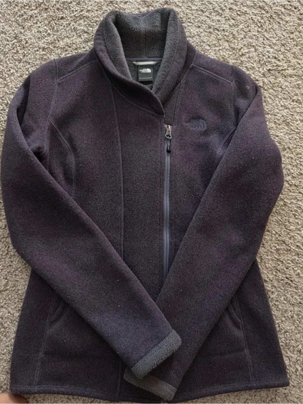 The North Face Women's Dark Charcoal Full-Zip Fleece Jacket